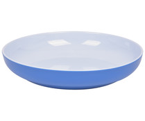 Plato hondo de 20,3cm de diámetro fabricado en melamina color azul, VAJILLA.