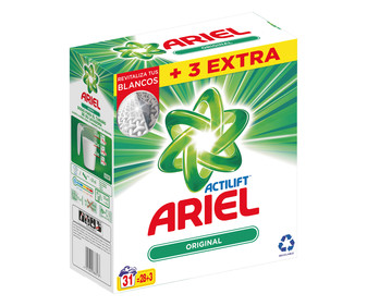 Detergente en polvo Original ARIEL ACTILIFT 31 lav 2,015 kg. Detergente en polvo Original ARIEL ACTILIFT 31 lav 2,015 kg.