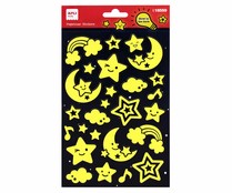 Bolsa de pegatinas con temática Lunas y Estrellas, APLI.