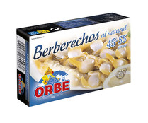 Berberechos al natural 45-55 piezas ORBE lata de 63 g.