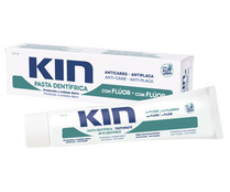 Pasta de dientes con flúor y acción anticaries y antiplaca KIN 125 ml.