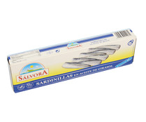 Sardinillas en aceite de girasol SÁLVORA lata de 60 g. pack de 2 uds.