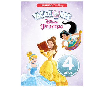 Vacaciones con las princesas Disney 4 años. Género: actividades. Editorial Cliper Plus.