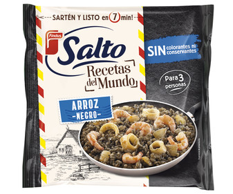 Arroz negro elaborado sin conservantes ni colorantes SALTO de Findus 700 g. Arroz negro elaborado sin conservantes ni colorantes SALTO de Findus 700 g.