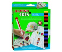 Rotuladores punta y cuerpo más gruesos de lo habitual tinta permanente de diferentes colores ALPINO.