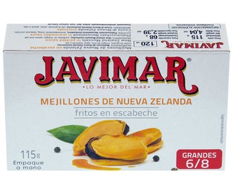 Mejillones escabeche JAVIMAR lata de 68 g. Mejillones escabeche JAVIMAR lata de 68 g.