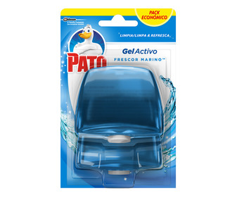 Recambio de WC gel azul limpia y perfuma PATO 2 uds. de 55 ml. Recambio de WC gel azul limpia y perfuma PATO 2 uds. de 55 ml.