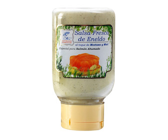 Salsa fresca de eneldo al toque de mostaza y miel AHUMADOS DOMINGUEZ 178 g. Salsa fresca de eneldo al toque de mostaza y miel AHUMADOS DOMINGUEZ 178 g.