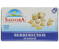 Berberechos  al  natural SALVORA 58 g.