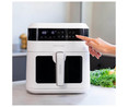 Freidora sin aceite CECOTEC Cecofry Experience Window White 6000, 1300W, capacidad 6L, temporizador, termostato, 9 programas.