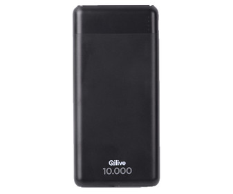 Batería portátil QILIVE Q.4879 Power Bank, 10000 mAh, 3A, 2 puertos: USB y USB-C. Batería portátil QILIVE Q.4879 Power Bank, 10000 mAh, 3A, 2 puertos: USB y USB-C.