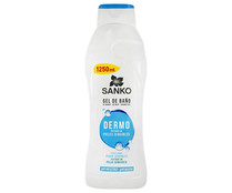 Gel para baño o ducha, con pH neutro, especial pieles sensibles SANKO Dermo 1250 ml.
