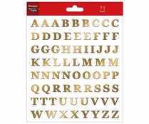 Pegatinas de letras color oro 71 unidades, DRAEGER.