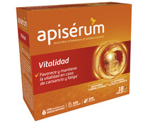 Complemento alimenticio con jalea real vitaminada en cómodos viales APISÉRUM Vitalidad 18 uds.
