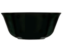 Bol multiusos modelo Carine de 12 centímetros, fabricado en vidrio de color negro LUMINARC.