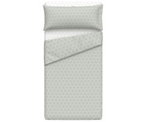 Juego de sábanas para cama de 90cm. 100% poliéster, ESSENTIAL.