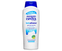 Gel para baño o ducha sin lactosa y con acción hidratante INSTITUTO ESPAÑOL Lactoadvance 1250 ml.