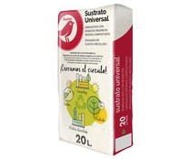 Sustrato universal enriquecido residuo cero,  20 litros, PRODUCTO ALCAMPO.