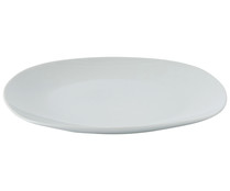 Plato llano de porcelana blanca, 26cm, ACTUEL.