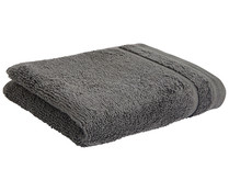 Toalla de tocador 100% algodón color gris oscuro, densidad de 500g/m², ACTUEL.