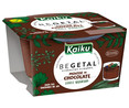 Mousse de chocolate 100% vegetal, elaborada sin gluten ni lactosa KAIKU Begetal 90 g.