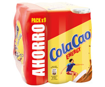 Batido de leche enriquecida con cacao COLACAO Energy 9 x 188 ml.