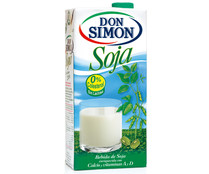 Bebida de soja, enriquecida con calcio y vitaminas A y D DON SIMÓN 1 l Bebida de soja, enriquecida con calcio y vitaminas A y D DON SIMÓN 1 l
