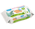Toallitas humedas y biodegradables para bebé BREVIA Baby cream 60 uds.
