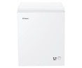 Arcón congelador CANDY CCHH 145, clasificación energética: F, H: 84,5cm, A: 63cm, F: 55,5cm, capacidad total: 145L.