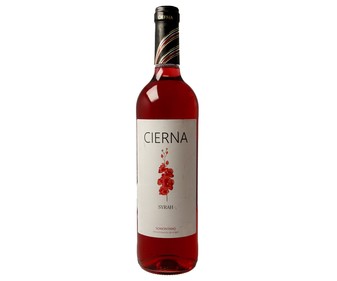 Vino rosado con denominación de origen Somontano CIERNA botella de 75 cl.