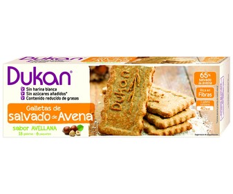 Galletas de salvado de avena sabor avellana 225g Galletas de salvado de avena sabor avellana 225g