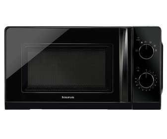 Microondas TAURUS Ready Black, color negro, capacidad 20L, potencia: 700W. Microondas TAURUS Ready Black, color negro, capacidad 20L, potencia: 700W.