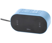 Radio reloj despertador QILIVE Q.1105, display LED 0,6", sintonizador de radio AM/FM, doble alarma.