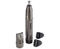 Cortavello de nariz, orejas y cejas BABYLISS Diamond Precision E110E, peine-guía, alimentación pila AA.