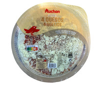 Pizza 4 quesos cocida en horno de piedra PRODUCTO ALCAMPO 400 g.