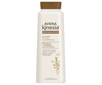 Gel de baño o ducha con avena 100% natural, ideal para pieles sensibles y secas AVENA KINESIA 600 ml. Gel de baño o ducha con avena 100% natural, ideal para pieles sensibles y secas AVENA KINESIA 600 ml.