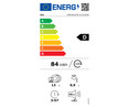 Lavavajillas AEG FFB53620ZW, capacidad: 13 servicios, clasificación energética: D, H: 85cm, A: 60cm, F: 62,5cm.