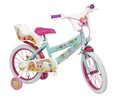 Bicicleta infantil de 16" diseño Gaticornio con cesta y portamuñecas, DEPORTES.