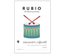 Educación Infantil 9, Los instrumentos musicales, 3-5 años. Género: actividades. Editorial Rubio.