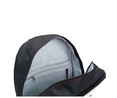 Mochila juvenil con doble compartimento y bolsillo portabotellas, color negro y blanco, Hashtag PRODUCTO ALCAMPO, 31x44x10cm.