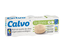 Atún en aceite de oliva virgen extra ecológico CALVO 3 uds. x 52 g.