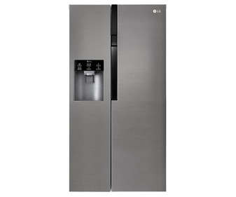 Frigorífico americano LG GSL360ICEV, Total NO FROST, clasificación energética: F, H: 179cm, A: 91,2cm, F: 71,7cm, dispensador agua y hielo, capacidad total: 591L.