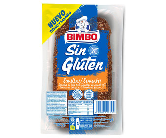 Pan de molde con cereales sin gluten 280 g.