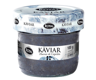 Huevas de capelán ROYAL 100 g. Huevas de capelán ROYAL 100 g.