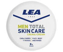 Crema hidratante para cara, cuerpo y manos LEA Men total 100 ml.