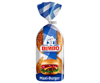 Pan maxi para hamburguesas BIMBO 4 uds. 300 g. Pan maxi para hamburguesas BIMBO 4 uds. 300 g.