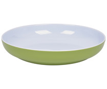 Plato hondo de 20,3cm de diámetro fabricado en melamina color verde, VAJILLA.