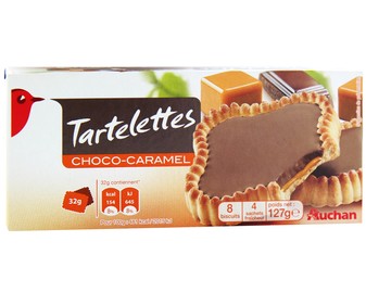 Tartaletas de chocolate con leche y caramelo 127 gramos Tartaletas de chocolate con leche y caramelo 127 gramos