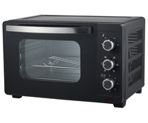 Horno de sobremesa con convección COMELEC HO2507C, 25L, 1600W, temporizador, termostato, 4 resistencias inox.