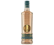 Ginebra sevillana premium con un toque de melocotón PUERTO DE INDIAS Guadalquivir botella de 70 cl.